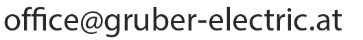 E-Mail an GRUBER Electric &Ouml;sterreich